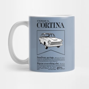 FORD CONSUL CORTINA - dealer advert Mug